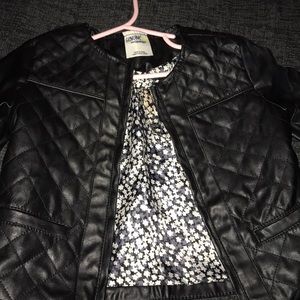 Girls size 4t leather jacket